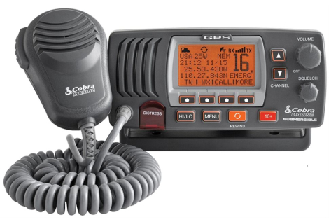 VHF Marino Fisso Cobra Marine MR F77 EU VHF/DSC Nero con GPS Integrato