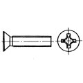 Vite testa piana svasata croce 4x40mm Inox 316 DIN 965