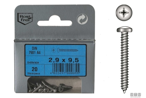 Viti atf din7981 a4 3.5x38 15pz 