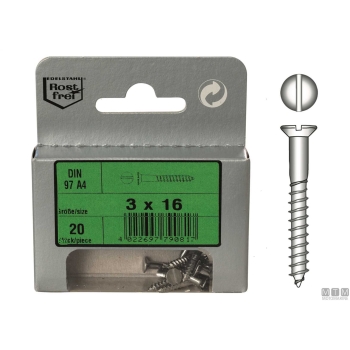 Viti legno t.sv/piana din97 4x40 10pz 