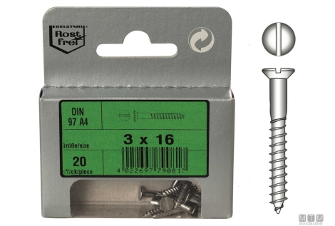 Viti legno t.sv/piana din97 4x40 10pz 