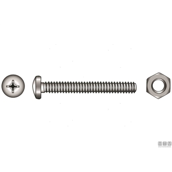 Viti t.cil din7985+d a4 m4x16 8pz 