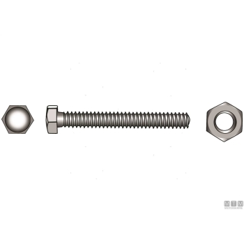 Viti t.esag. din933+d a4 m5x40 6pz 