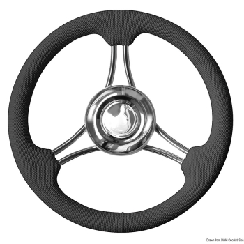 Volante razze curvo nero mm 350 