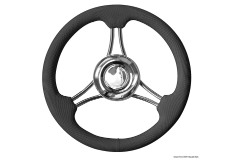 Volante razze curvo nero mm 350 