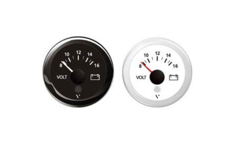Voltmetro 8-16 12v bianco