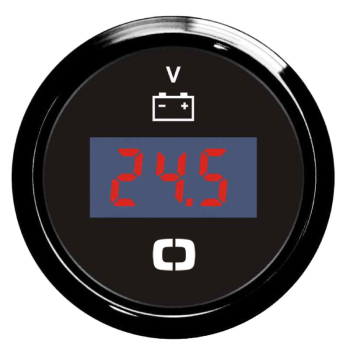 Voltmetro digitale 8/32 V nero/lucida 