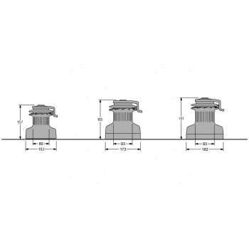 Winch Self Tailing XT Due Velocita' Ridotte