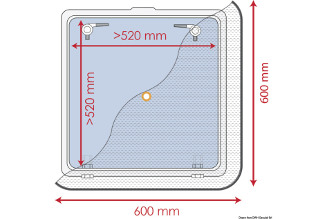 Zanzariera 600 x 600 mm 