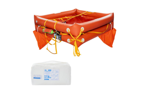 Zattera di Salvataggio Eurovinil Compact-Dry Plus 6 Persone Valigia Entro 12 Miglia