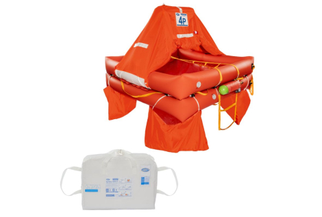 Zattera di Salvataggio Eurovinil OceanDry 9650 Italia Valigia 8 Persone oltre le 12 Miglia