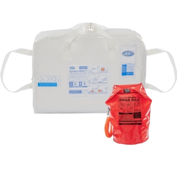 Zattera di Salvataggio Oltre 12 Miglia 6 Persone Eurovinil ISO 9650 Valigia + Grab Bag