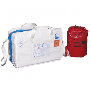 Zattera di Salvataggio Oltre 12 Miglia 6 Persone Eurovinil ISO 9650 Valigia + Grab Bag